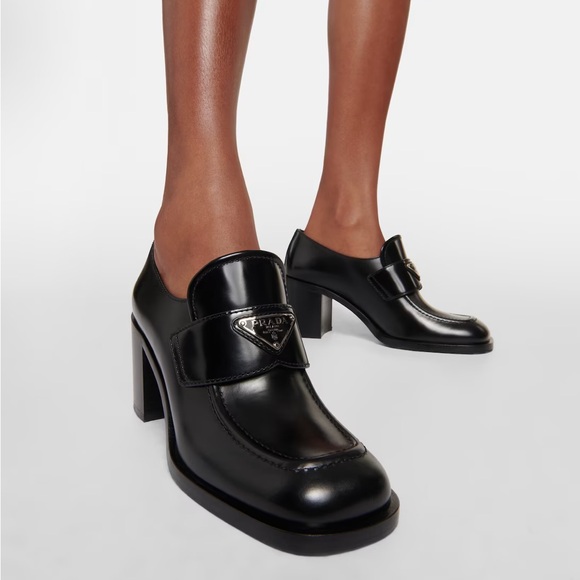 Prada Chocolate Flow Leather Loafer size 37 - Picture 2 of 6